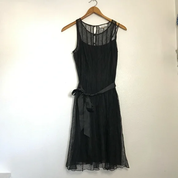 chinese dress ladies Calvin Klein Women's Sequin Lace Cap-Sleeve Dress Silver Charcoal 4 main image 0